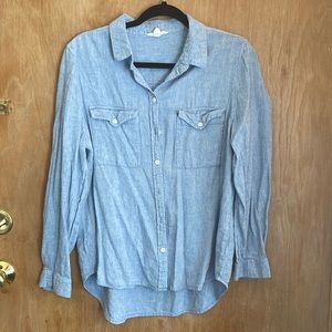 Beach Lunch Lounge Super Soft Denim Button Up